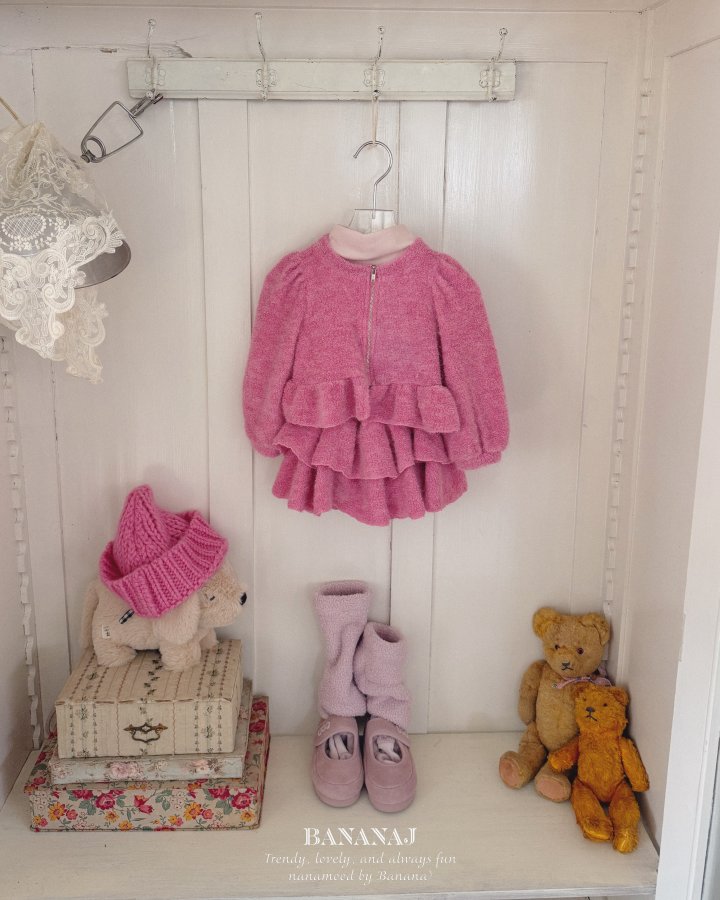 【予約】puff zipup  / bananaj (XS-JS) 모엘리