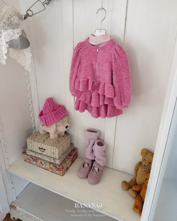 【予約】puff zipup  / bananaj (XS-JS) 모엘리