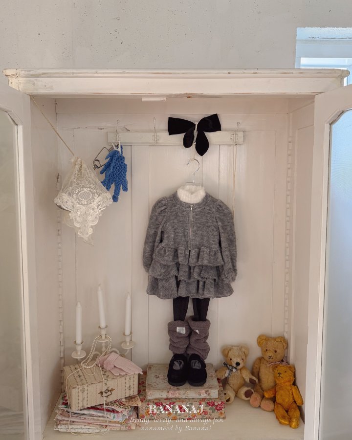 【予約】puff zipup  / bananaj (XS-JS) 모엘리