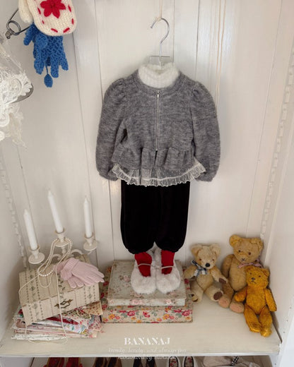 【予約】puff zipup  / bananaj (XS-JS) 모엘리