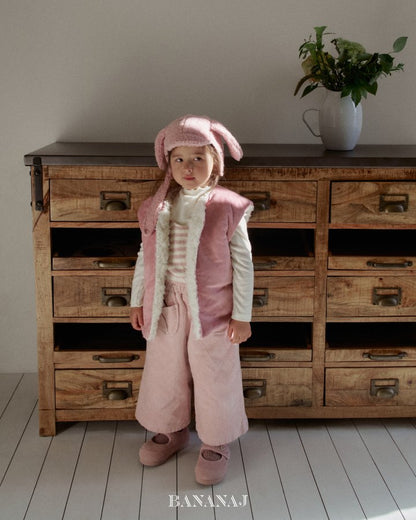 【予約】pick reversible vest / bananaj (XS-JS)