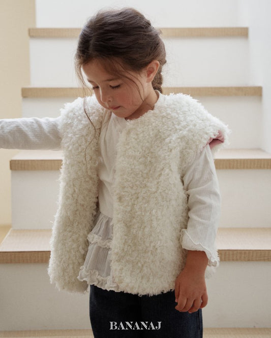 【予約】pick reversible vest / bananaj (XS-JS)