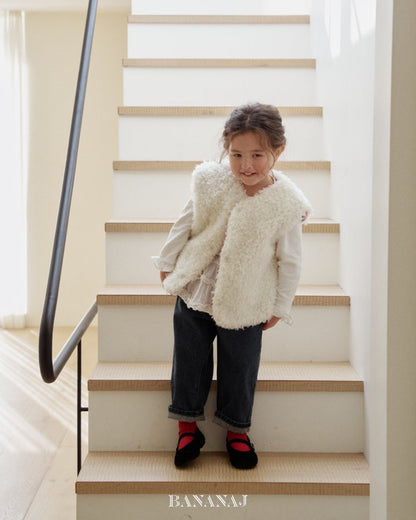 【予約】pick reversible vest / bananaj (XS-JS)