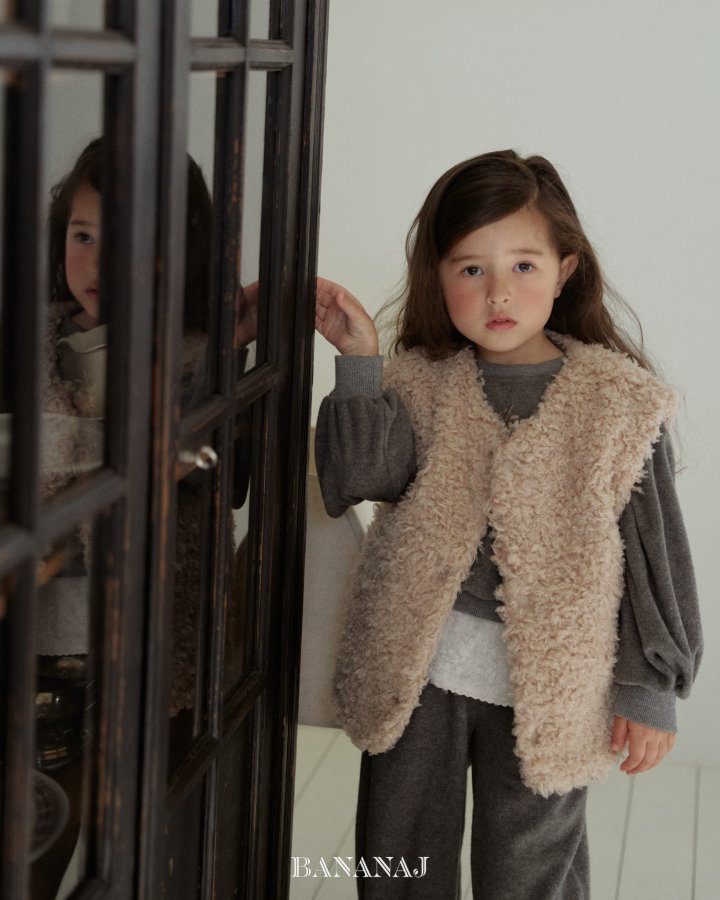 【予約】pick reversible vest / bananaj (XS-JS)