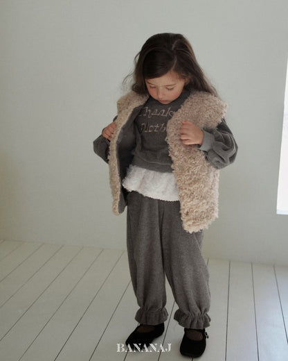 【予約】pick reversible vest / bananaj (XS-JS)