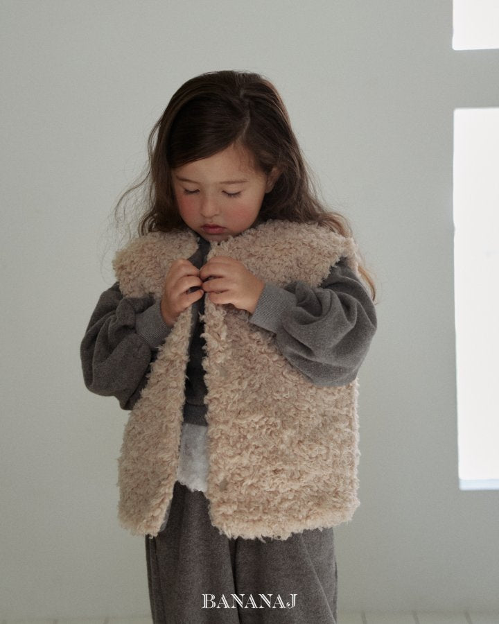 【予約】pick reversible vest / bananaj (XS-JS)