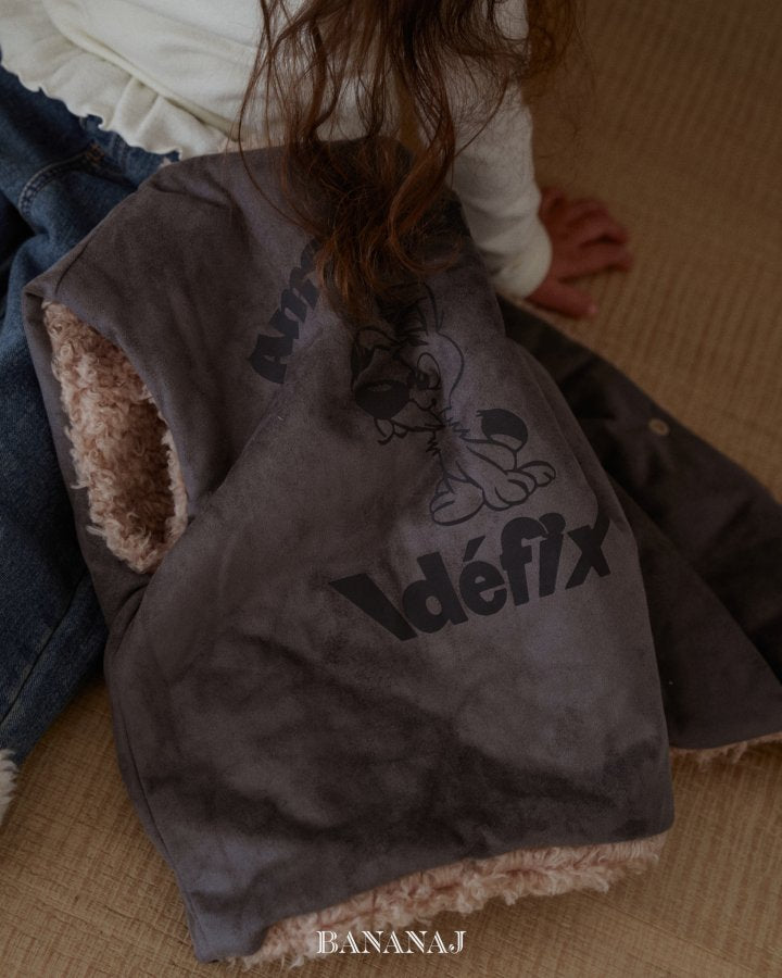 【予約】pick reversible vest / bananaj (XS-JS)