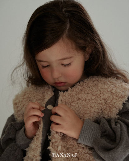 【予約】pick reversible vest / bananaj (XS-JS)