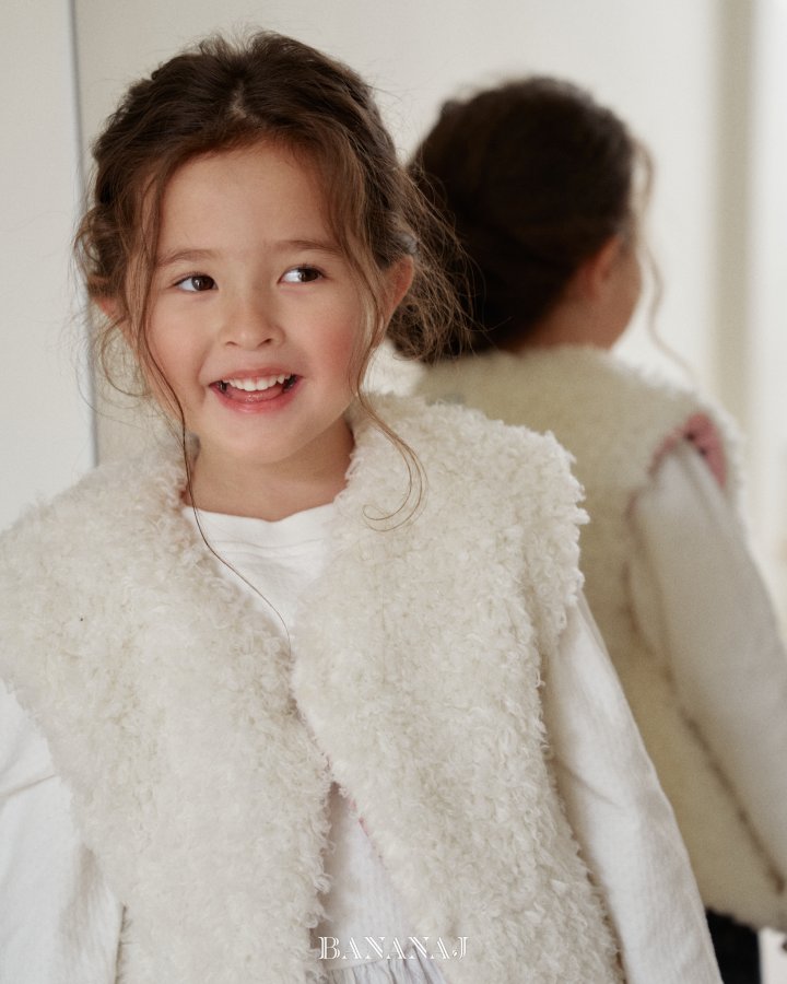 【予約】pick reversible vest / bananaj (XS-JS)