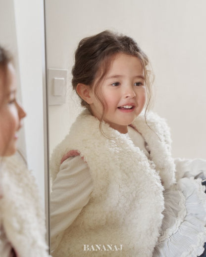 【予約】pick reversible vest / bananaj (XS-JS)