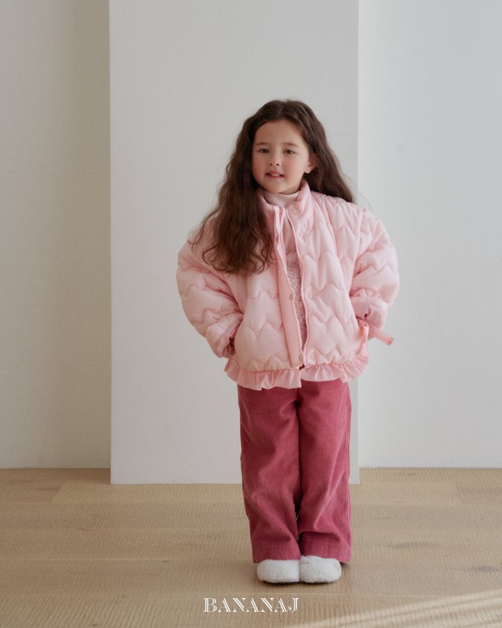 【予約】ribbon wave padding  / bananaj (XS-JS)