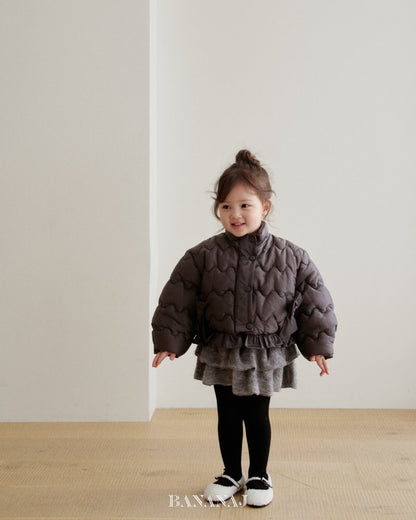 【予約】ribbon wave padding  / bananaj (XS-JS)