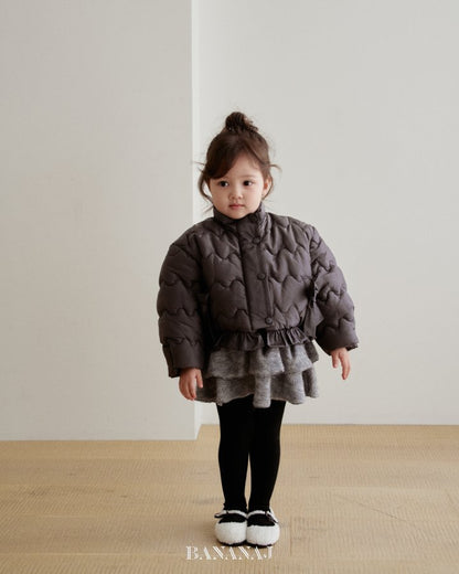 【予約】ribbon wave padding  / bananaj (XS-JS)