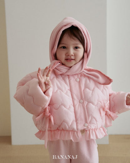 【予約】ribbon wave padding  / bananaj (XS-JS)