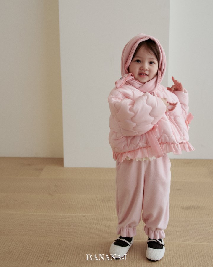 【予約】ribbon wave padding  / bananaj (XS-JS)