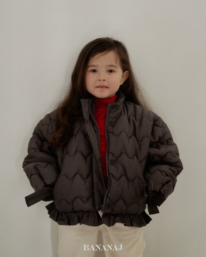 【予約】ribbon wave padding  / bananaj (XS-JS)