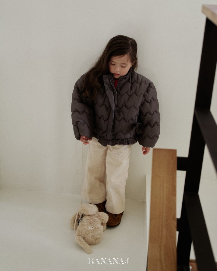 【予約】ribbon wave padding  / bananaj (XS-JS)