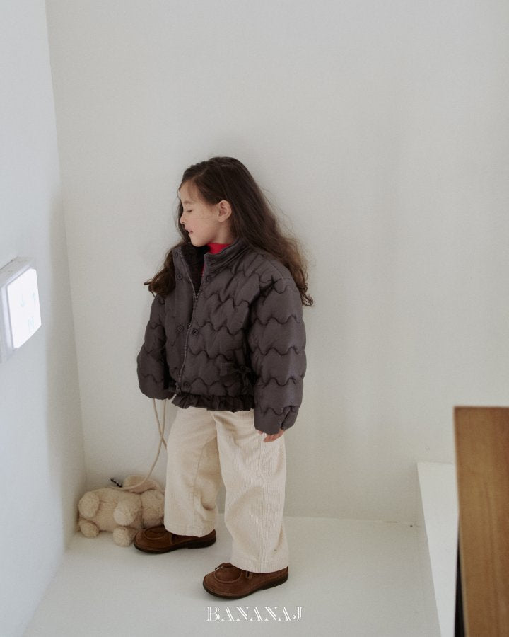 【予約】ribbon wave padding  / bananaj (XS-JS)