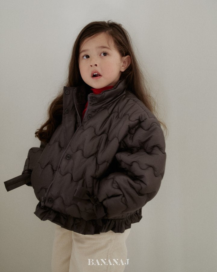 【予約】ribbon wave padding  / bananaj (XS-JS)