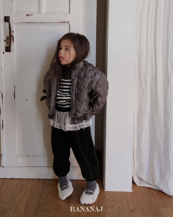 【予約】ribbon wave padding  / bananaj (XS-JS)