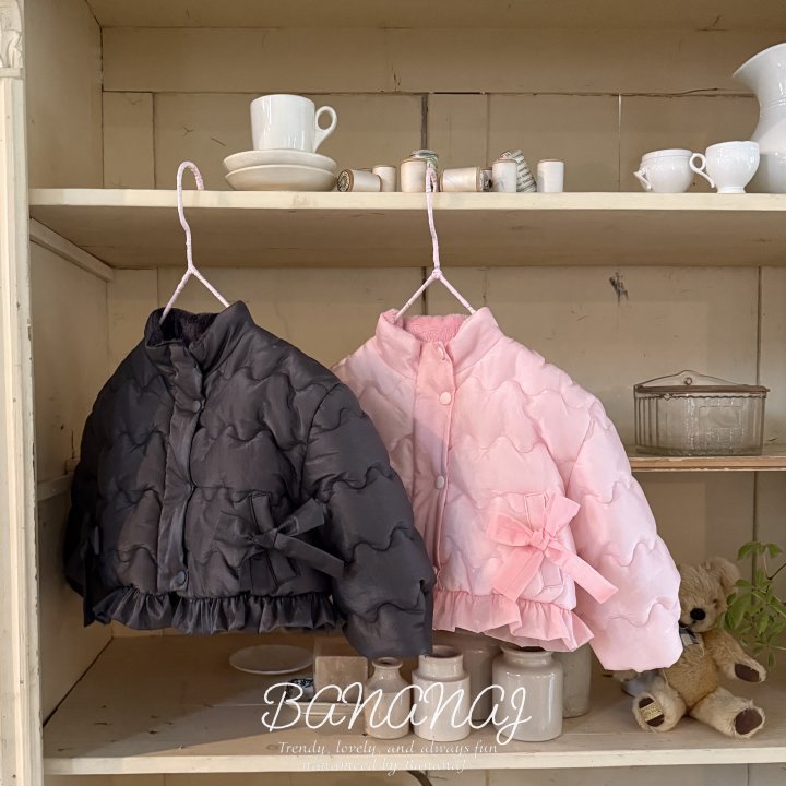 【予約】ribbon wave padding  / bananaj (XS-JS)