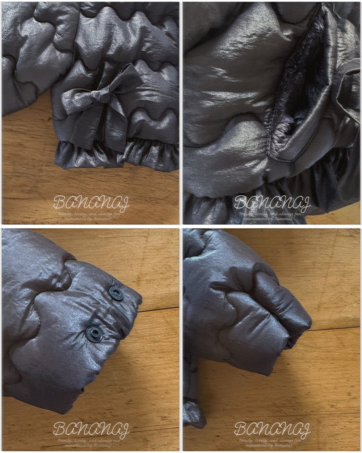 【予約】ribbon wave padding  / bananaj (XS-JS)