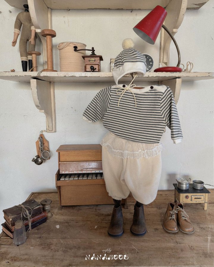 【予約】marin stripe T  / nanamood  (6m-18m)