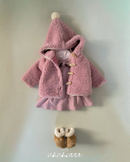 【予約】hood mongel coat  / nanamood  (6m-18m)꼬깔몽글코트