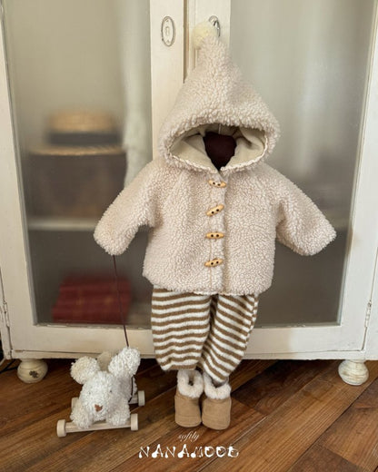 【予約】hood mongel coat  / nanamood  (6m-18m)꼬깔몽글코트