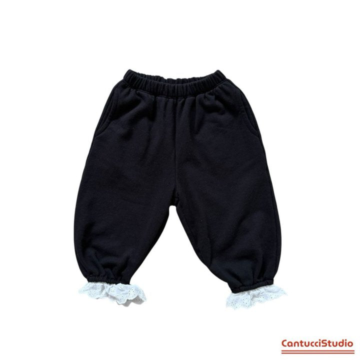 【予約】裾レースパンツ / cantucci studio (XS-JS)글린다레이스팬츠