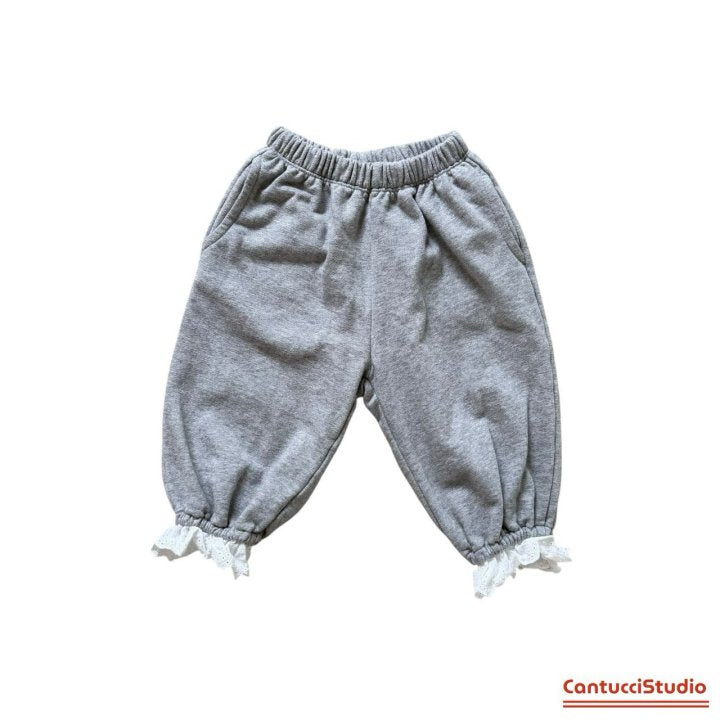 【予約】裾レースパンツ / cantucci studio (XS-JS)글린다레이스팬츠