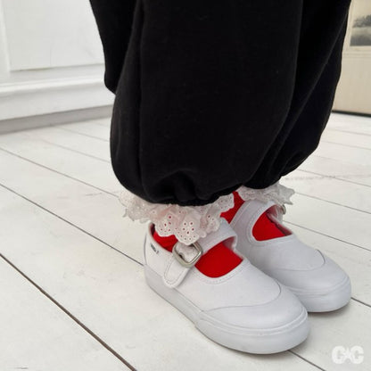 【予約】裾レースパンツ / cantucci studio (XS-JS)글린다레이스팬츠