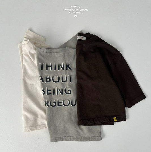 【予約】BACKレタリングTシャツ / gou(XS-JL)디가이뻐티