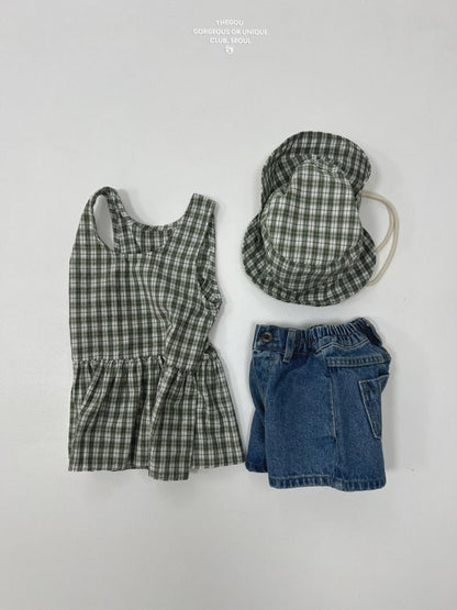 【予約】チェックバケットハット / gou첵첵버킷햇