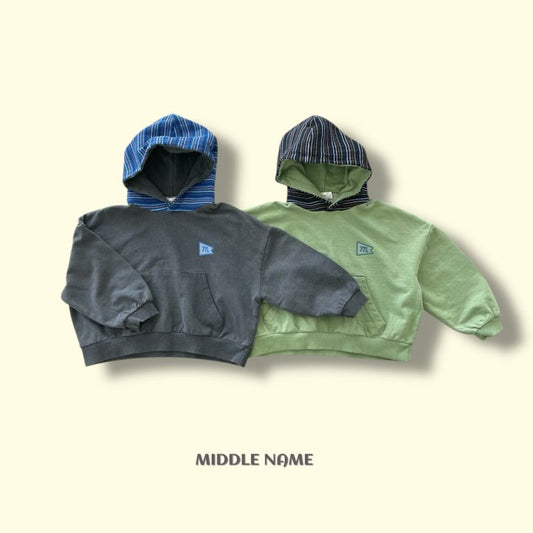 【予約】バイカラーフーディー / middle name(S-JM)SS배색