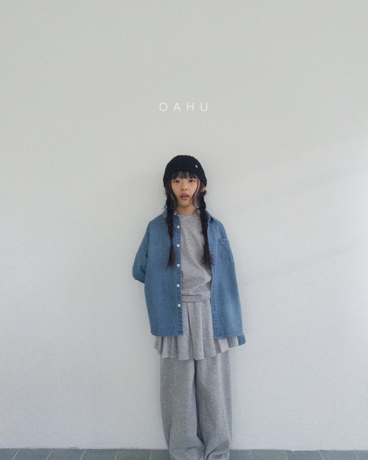 【予約】REデニムシャツ/ oahu(S-JXL) 리데님셔츠