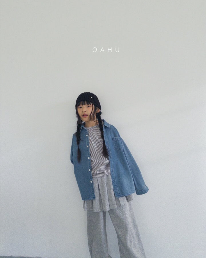 【予約】REデニムシャツ/ oahu(S-JXL) 리데님셔츠
