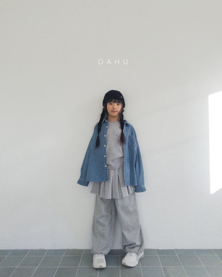 【予約】REデニムシャツ/ oahu(S-JXL) 리데님셔츠