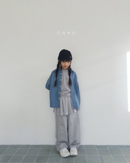 【予約】REデニムシャツ/ oahu(S-JXL) 리데님셔츠