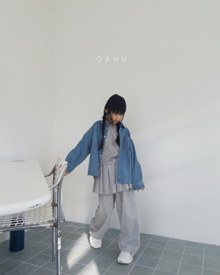 【予約】REデニムシャツ/ oahu(S-JXL) 리데님셔츠