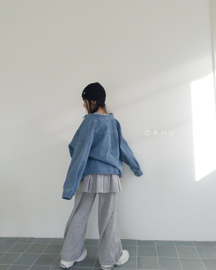 【予約】REデニムシャツ/ oahu(S-JXL) 리데님셔츠