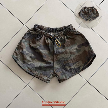 【予約】camouflage short pants / cantucci studio XS-JS