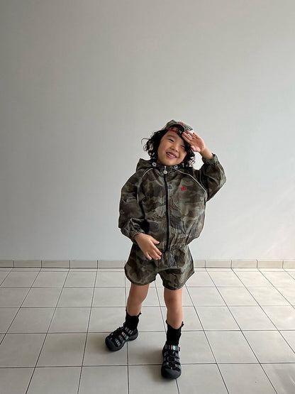 【予約】camouflage short pants / cantucci studio XS-JS