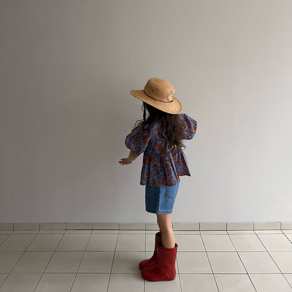 【予約】Adi short denim pants / cantucci studio XS-JS