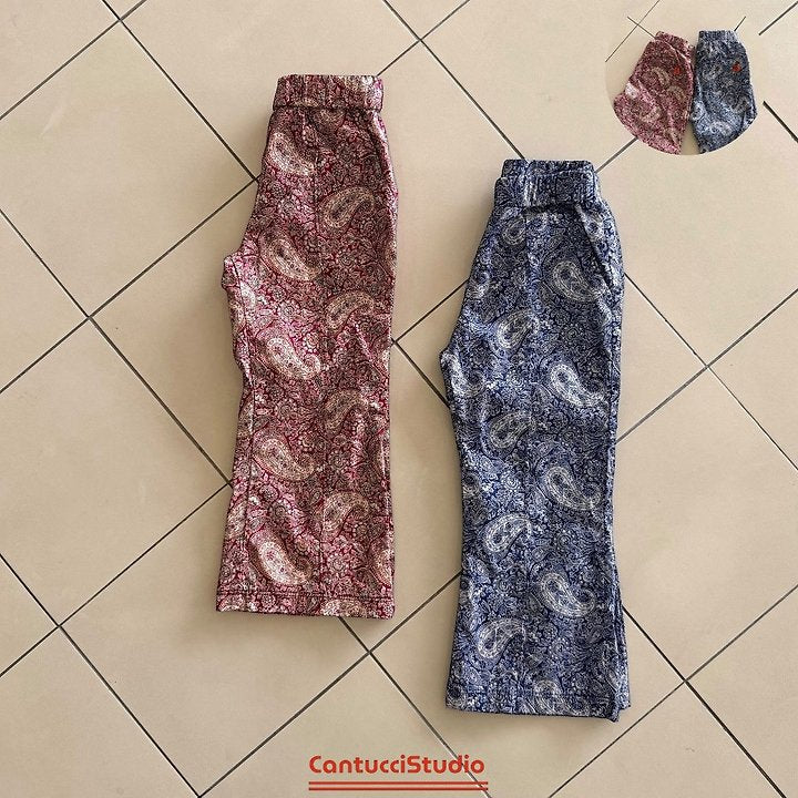 【予約】bali paisley pants / cantucci studio XS-JS
