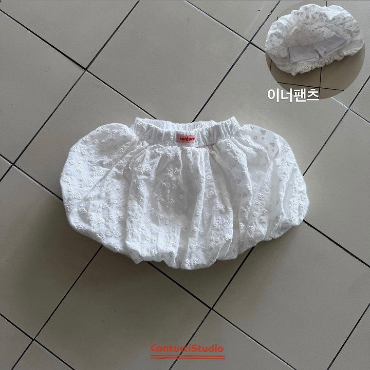 【予約】eyelet pumpkin skirt / cantucci studio XS-XL
