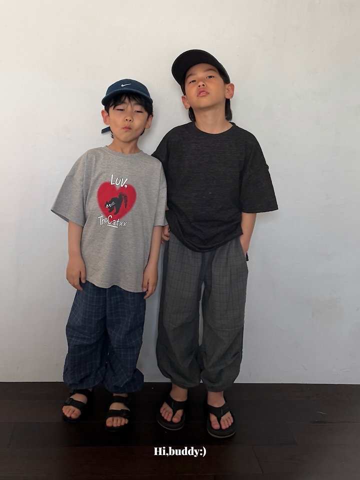 【予約】check jogger pants / hibuddy(S-JL)