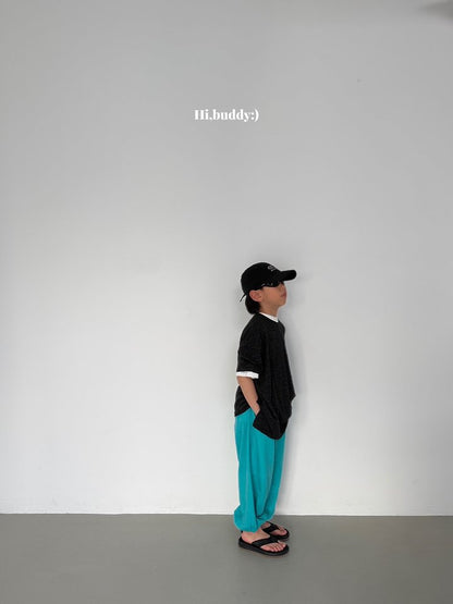 【予約】label jogger pants / hibuddy(S-JL)
