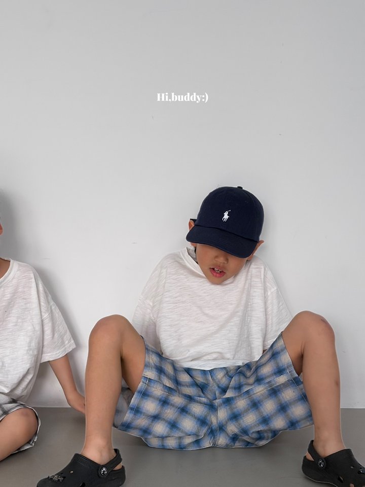 【予約】check bermuda pants / hibuddy(S-JL)