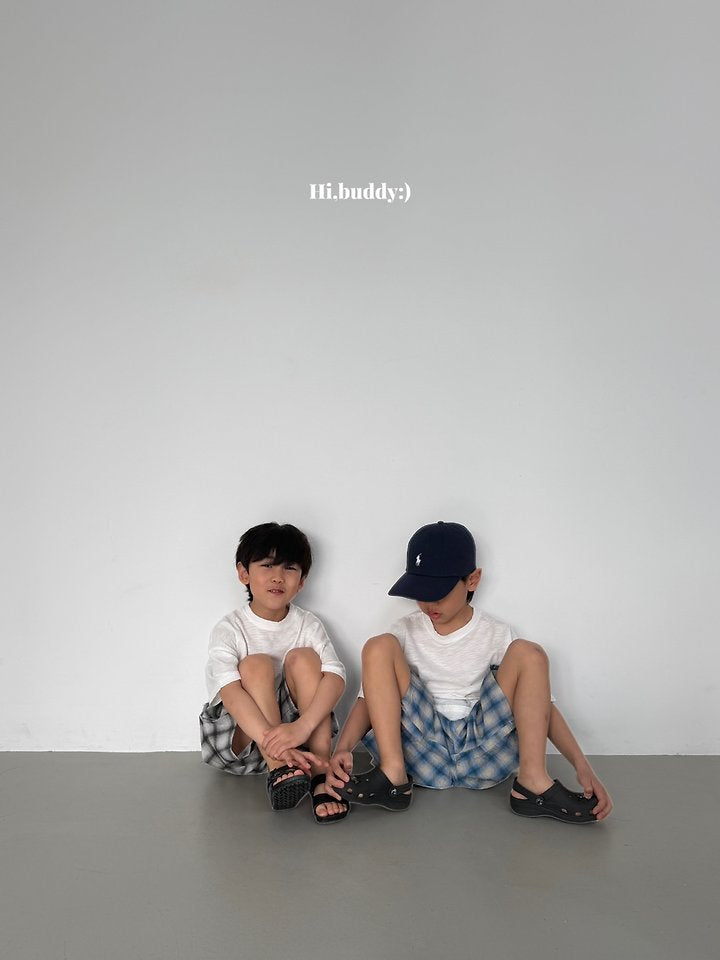 【予約】check bermuda pants / hibuddy(S-JL)